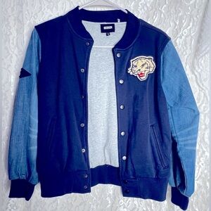 Hudson Denim Tiger Patched Jacket Y2K